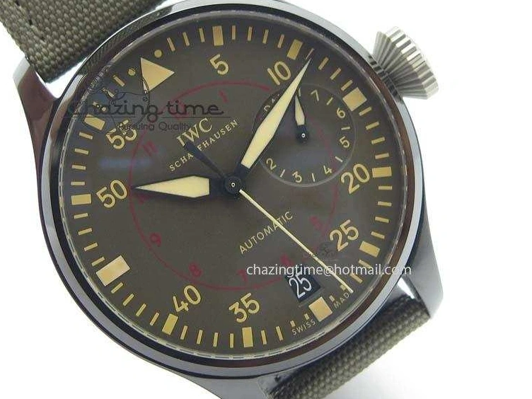 MIROTIME 0331 Chic Big Pilot Real PR IW501902 Real Ceramic ZF 1:1 Best Edition On Nylon Strap A 7275